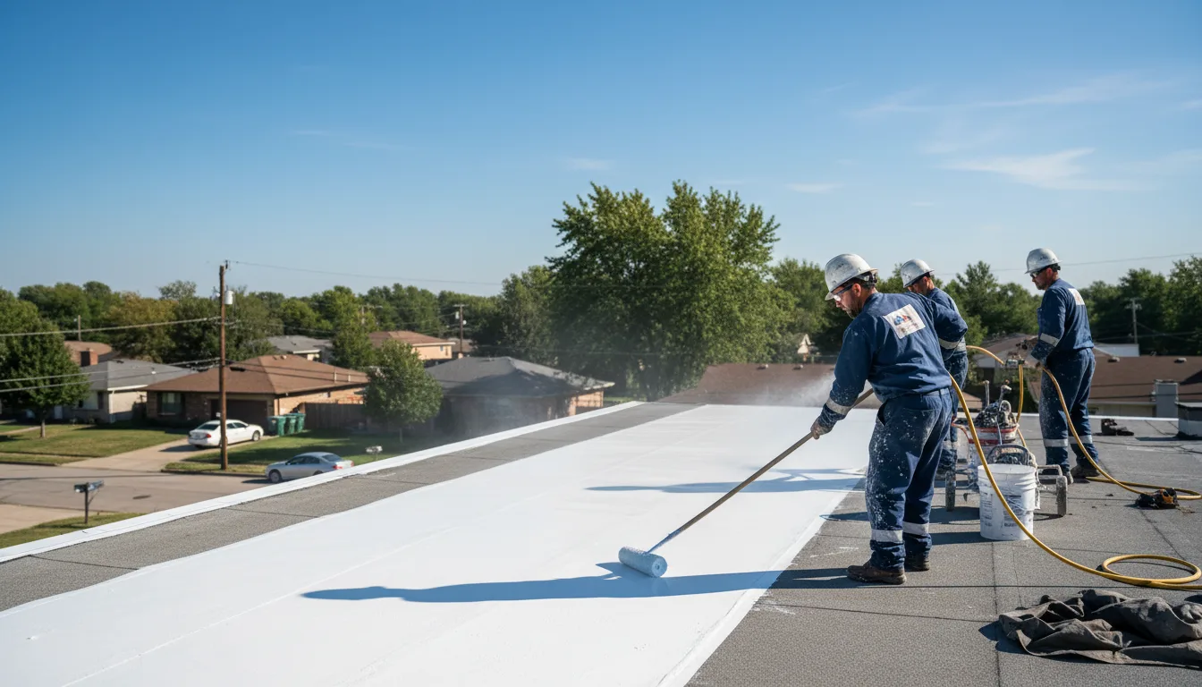 Commercial roof coating in Woodland, CA near me